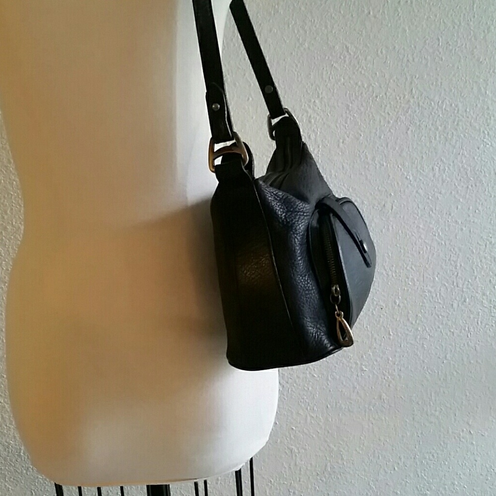 Vintage Fossil Leather Black Purse - Picture 3 of 8